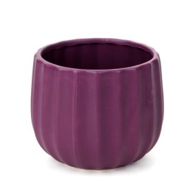 Deco kerámia kaspó - matt lila - 13,5x12cm