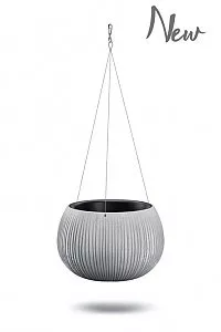 Beton hatású függő virágtartó 3 in 1 - 37 cm