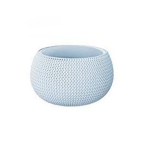 Fonalmintás kaspó jégszűrke