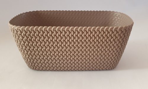 Ovális erkélydoboz / virágkaspó - Mokka