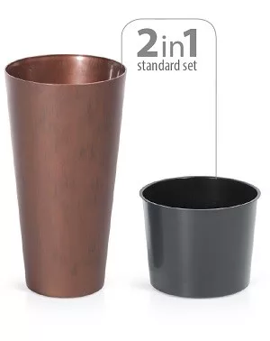 Nagy méretű műanyag kaspó 2in1