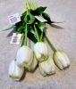 Élethű tulipán - fehér - 40 cm
