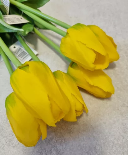 Élethű tulipán - sárga - 45 cm
