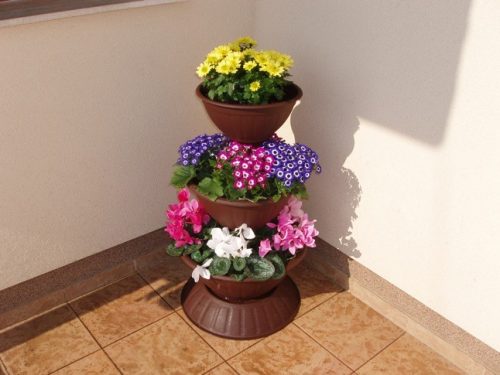 Virágpiramis több színben - kicsi