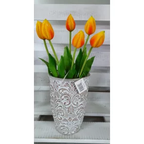 Élethű tulipán - narancssárga - 40 cm
