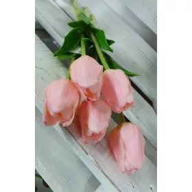 Élethű tulipán - rózsaszín - 45 cm