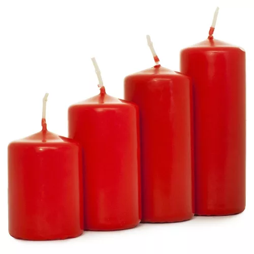 Adventi gyertya, lépcsős - Bordó - 4 db 