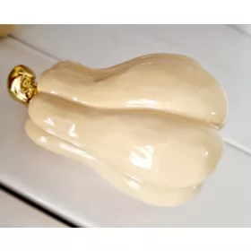 Kerámia tök - fekvő - bézs