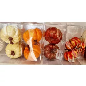 Dekor tök - fehér - 2 db/cs