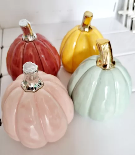 Kerámia tök - álló - bordó