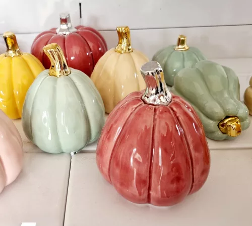 Kerámia tök - álló - bordó