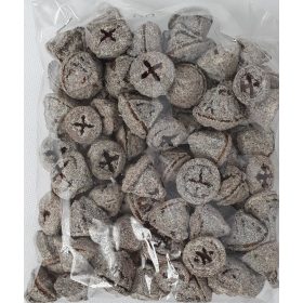 Eukaliptusz gomb, festett, fehér/glitter