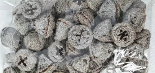 Eukaliptusz gomb, festett, fehér/glitter