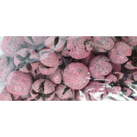 korona száraz termés, festett, rosea/glitter