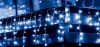 LED-es jégcsap fényfüggöny 300 LED 10 m kék